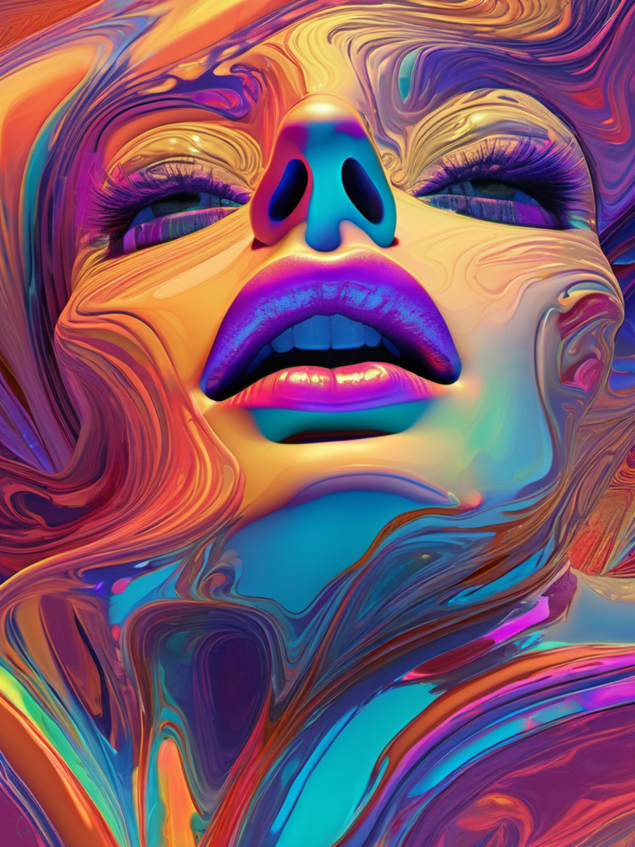 Psychedelic Face by sheikkinen on DeviantArt