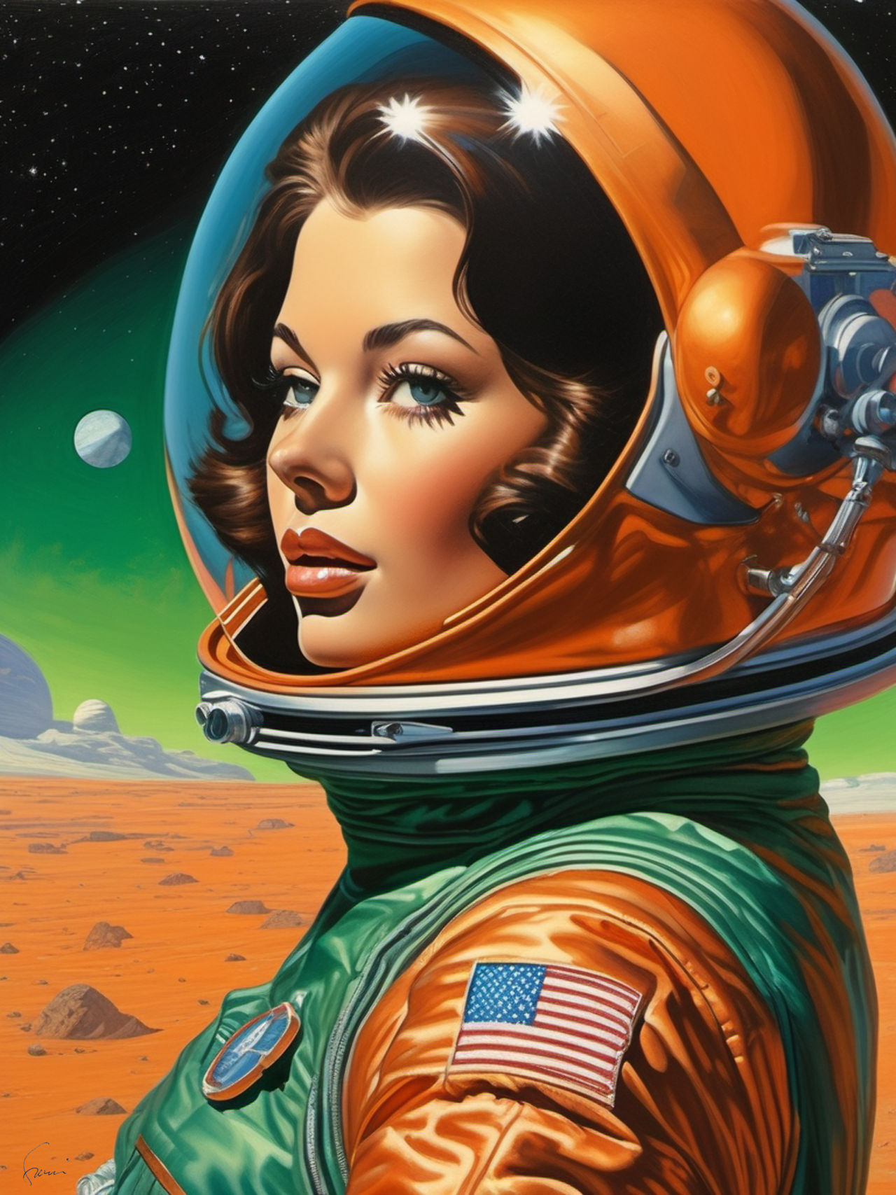 An Astronaut Girl by sheikkinen on DeviantArt
