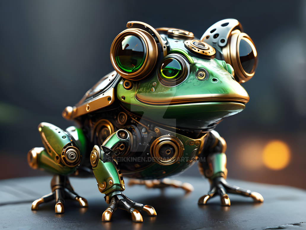 Evil Rondo Frog Robofrog by sheikkinen on DeviantArt
