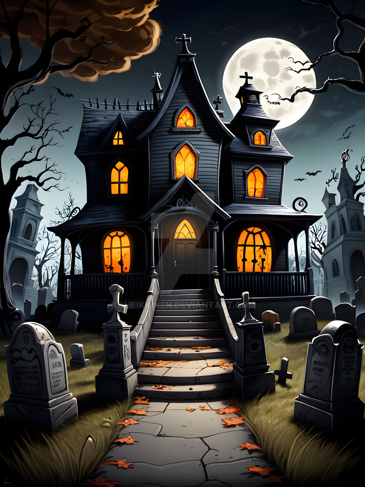 Graveyard by sheikkinen on DeviantArt