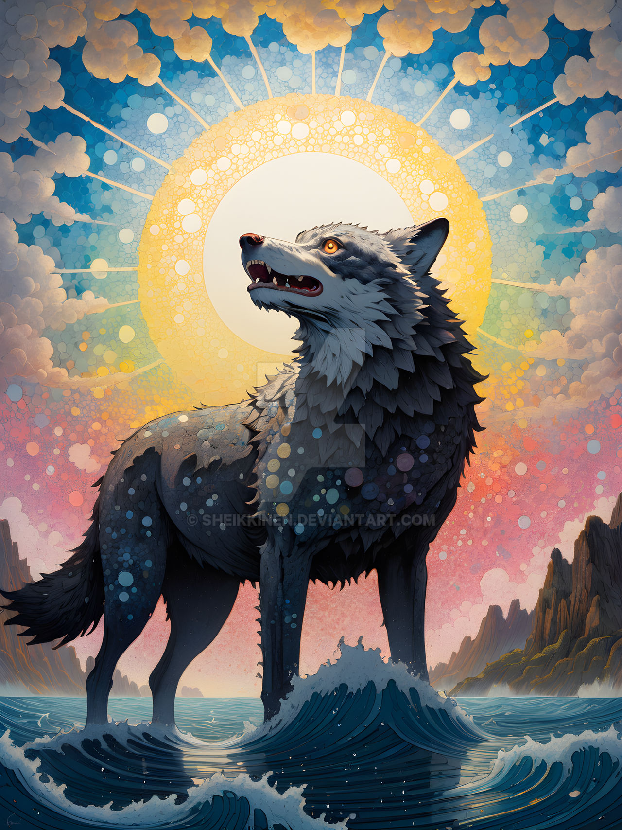 The Celestial Howl by sheikkinen on DeviantArt