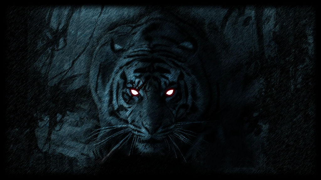pix Tiger In The Dark Wallpaper black tiger wallpaper 6 by mako176