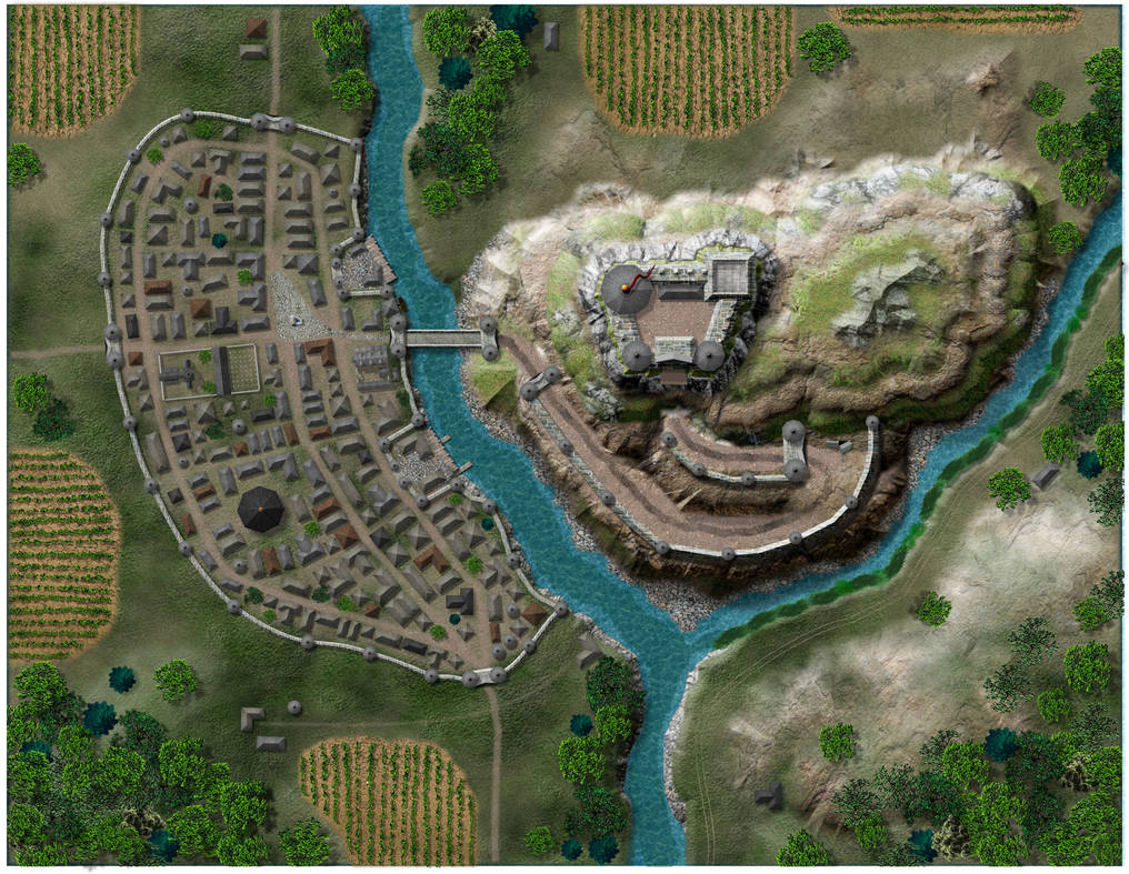 Town-n-castle-map by MichaelTumey on DeviantArt
