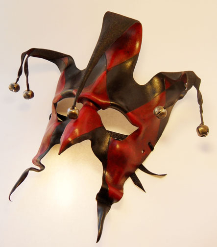 Jester leather mask