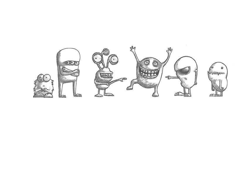 Monster Line-up by artOanarchy on DeviantArt