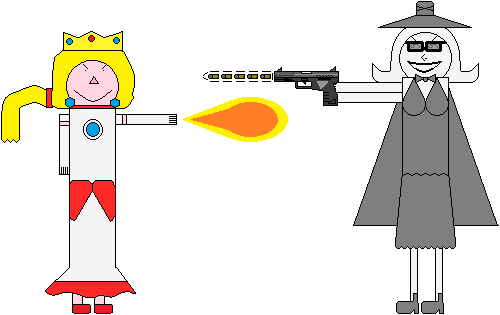 Princess Peach vs Grey Spy