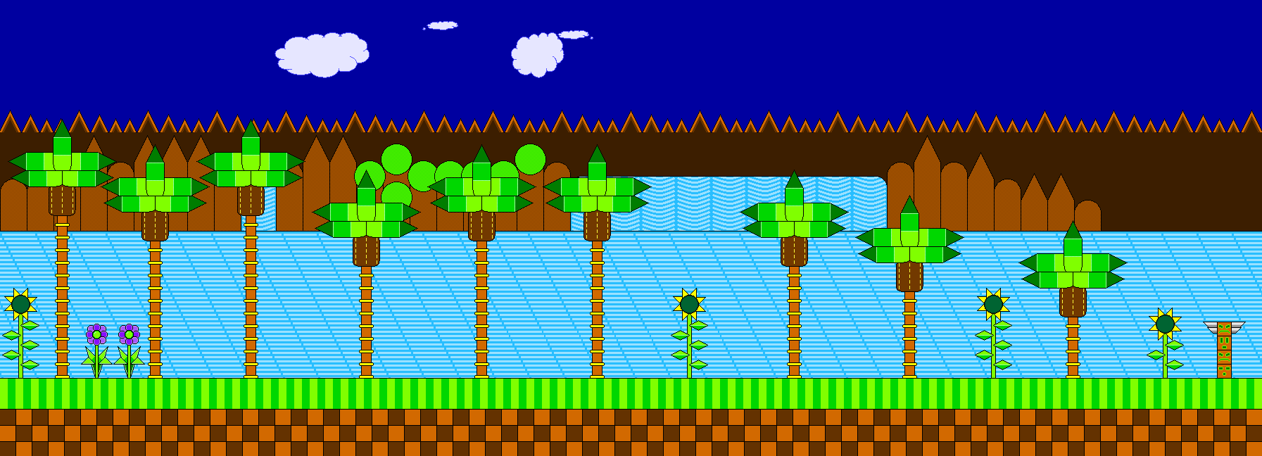 Lapper Green Hill Zone in the night by spritesforsonic16bit on DeviantArt