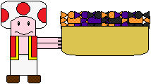 Red Toad Holding a Basket of Candies by SarahVilela on DeviantArt