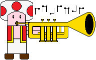 Red Toad Playing Trumpet by SarahVilela on DeviantArt