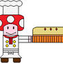 Chef Toad Holding a Cherry Pie