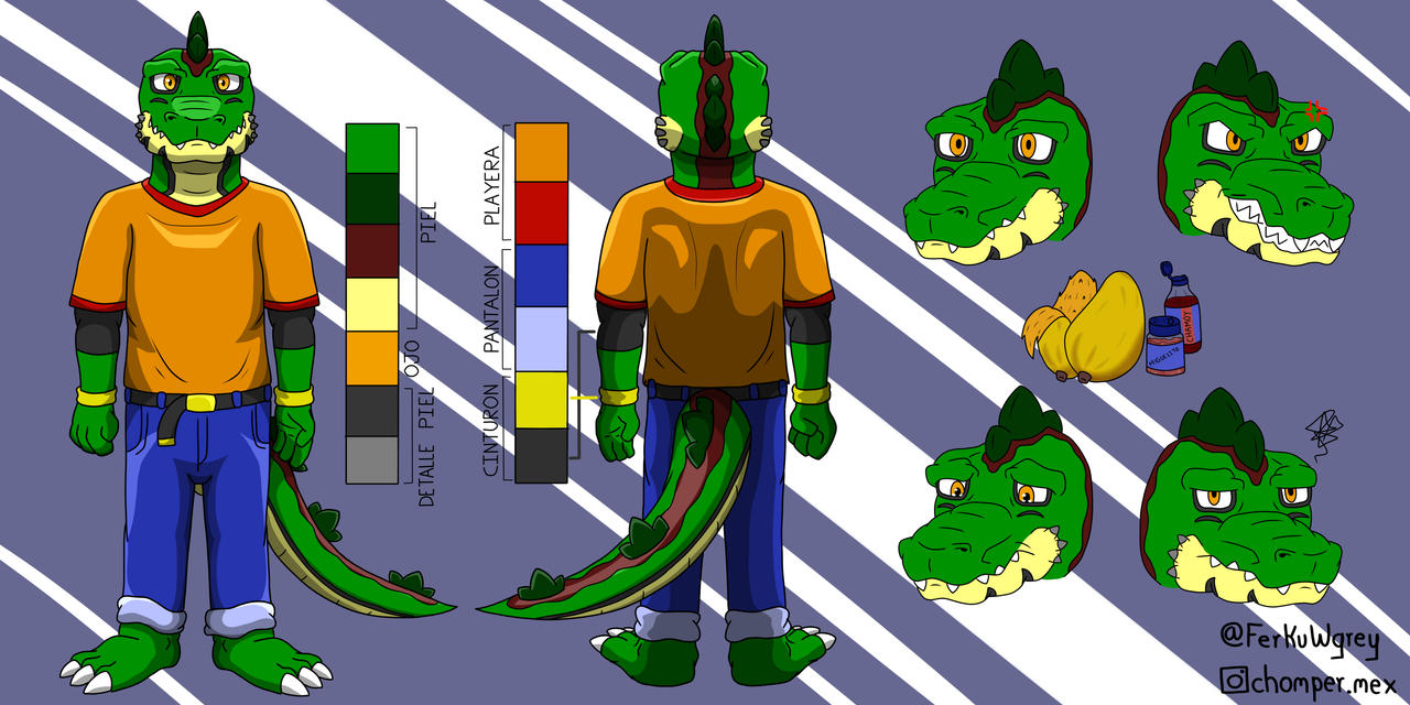 Chomper Muppet Reference Sheet Chomper by Chomper100 on DeviantArt