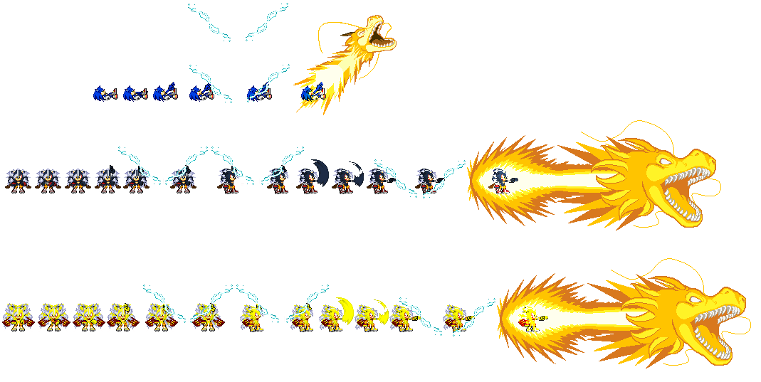 Multiverse Sonic - sprite sheet by Swagboy567 on DeviantArt