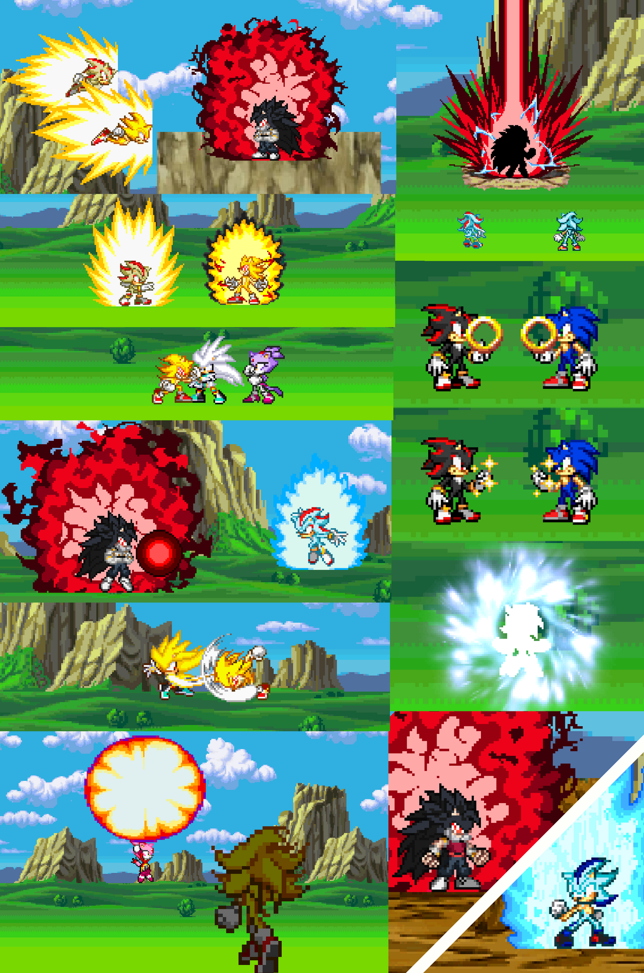Sonic Chaos Remake - Sonic Sprites by SSBfangamer on DeviantArt