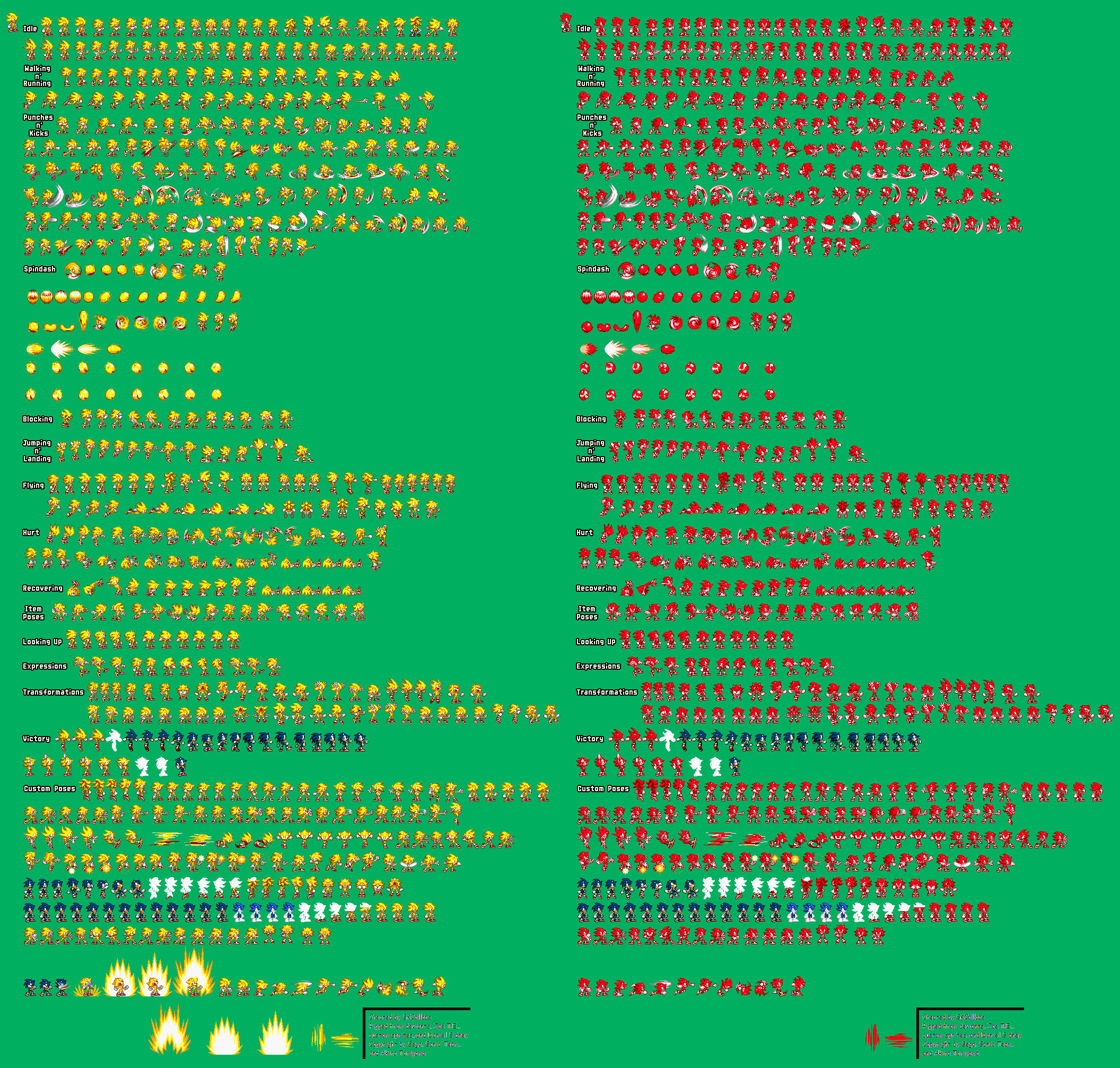 Darkspine Sonic sprites sheet updated W.I.P by DarkSeth644 on