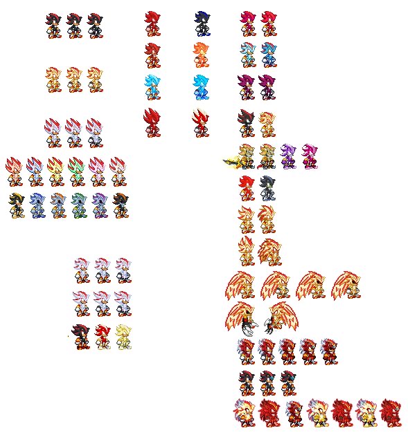 Multiverse Sonic - sprite sheet by Swagboy567 on DeviantArt