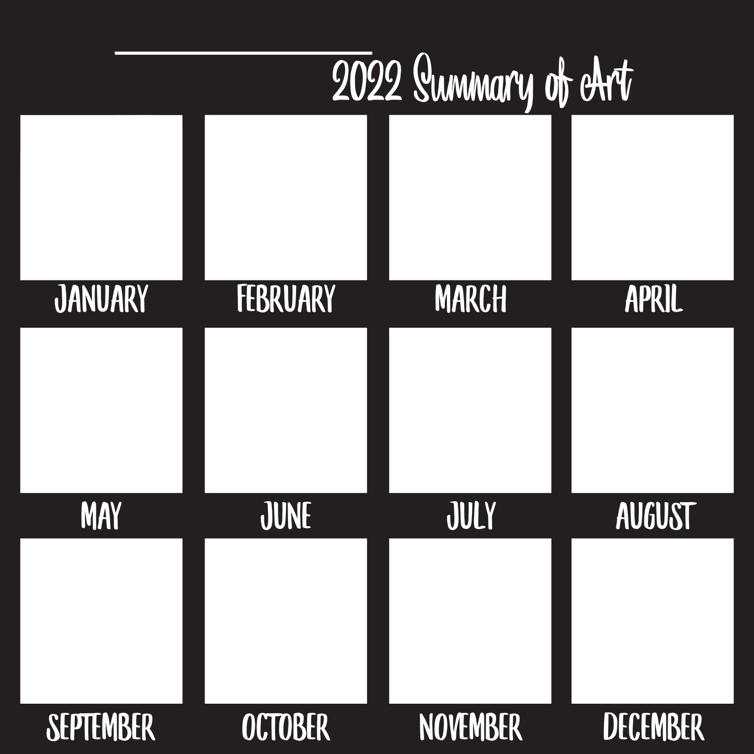2022 Art Summary (Template) by TheArtArmature on DeviantArt