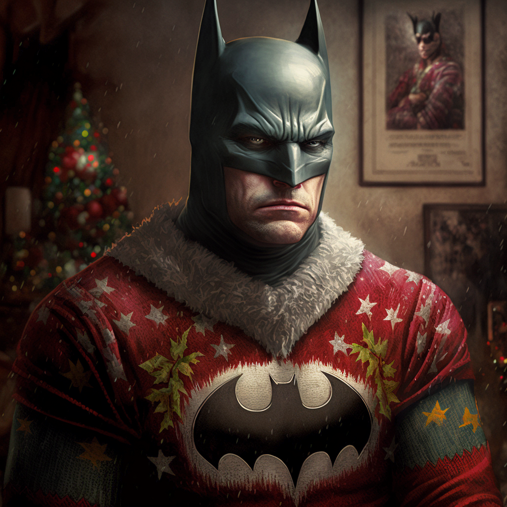 Batman xmas jumper on sale
