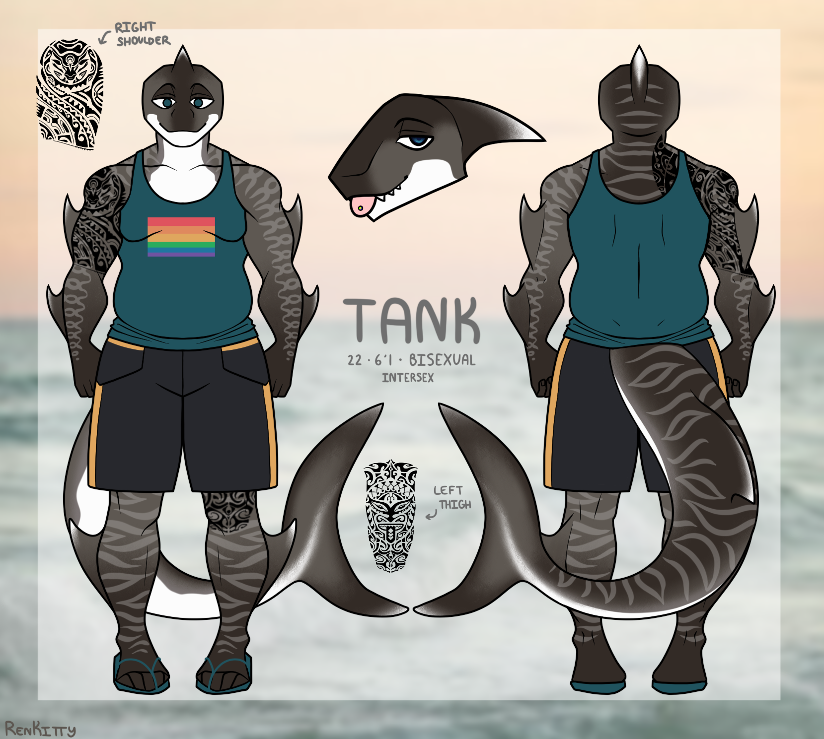 Tank Ref Tank Ref Sheet (Clothing Vers.) by renkittyy on DeviantArt