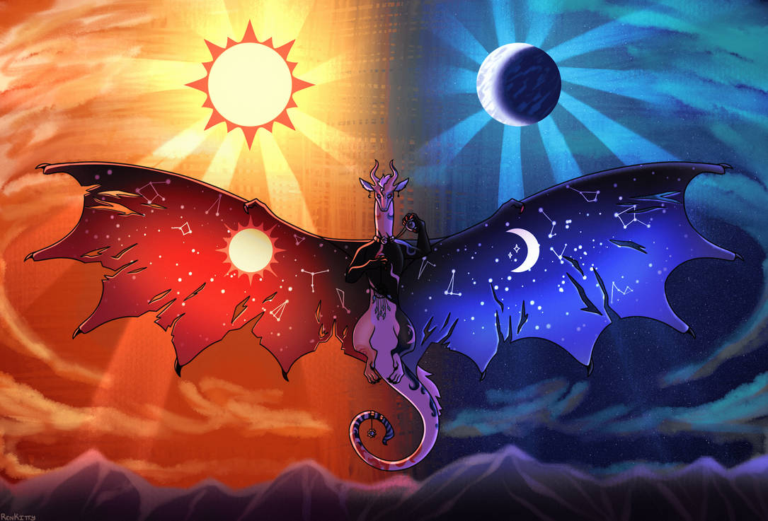 Sun Map Deviantart Sun and Moon by renkittyy on DeviantArt