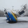 Buoys in the snow