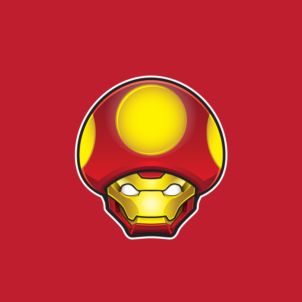 Iron Mushroom (Iron Man 1up)