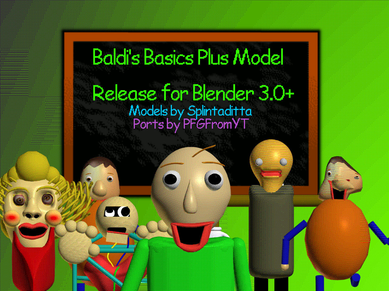 Baldi's Basics Models / Plus by HaDerp