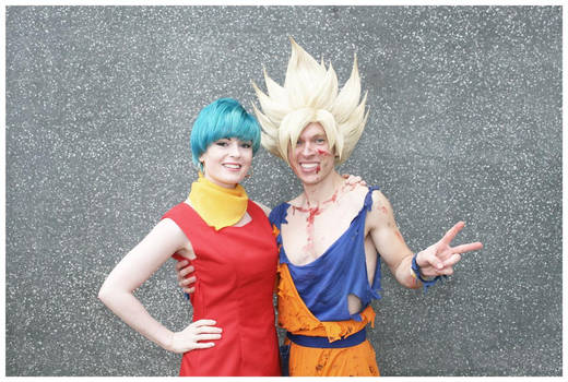 Bulma and Goku cosplay