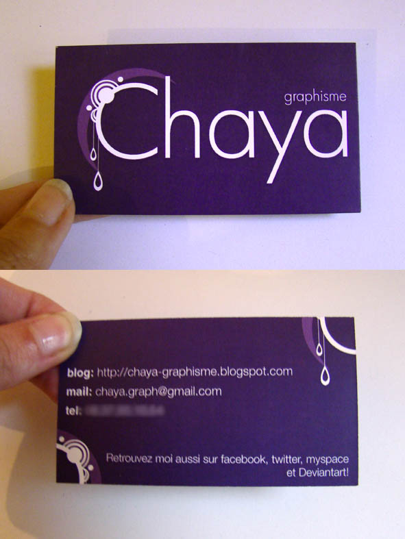 Chaya Business card