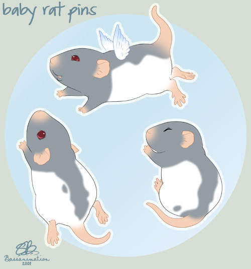 Baby Rat Pins