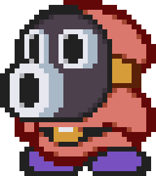 Paper Mario 64 - Snifit by LuggyCanDraw on DeviantArt