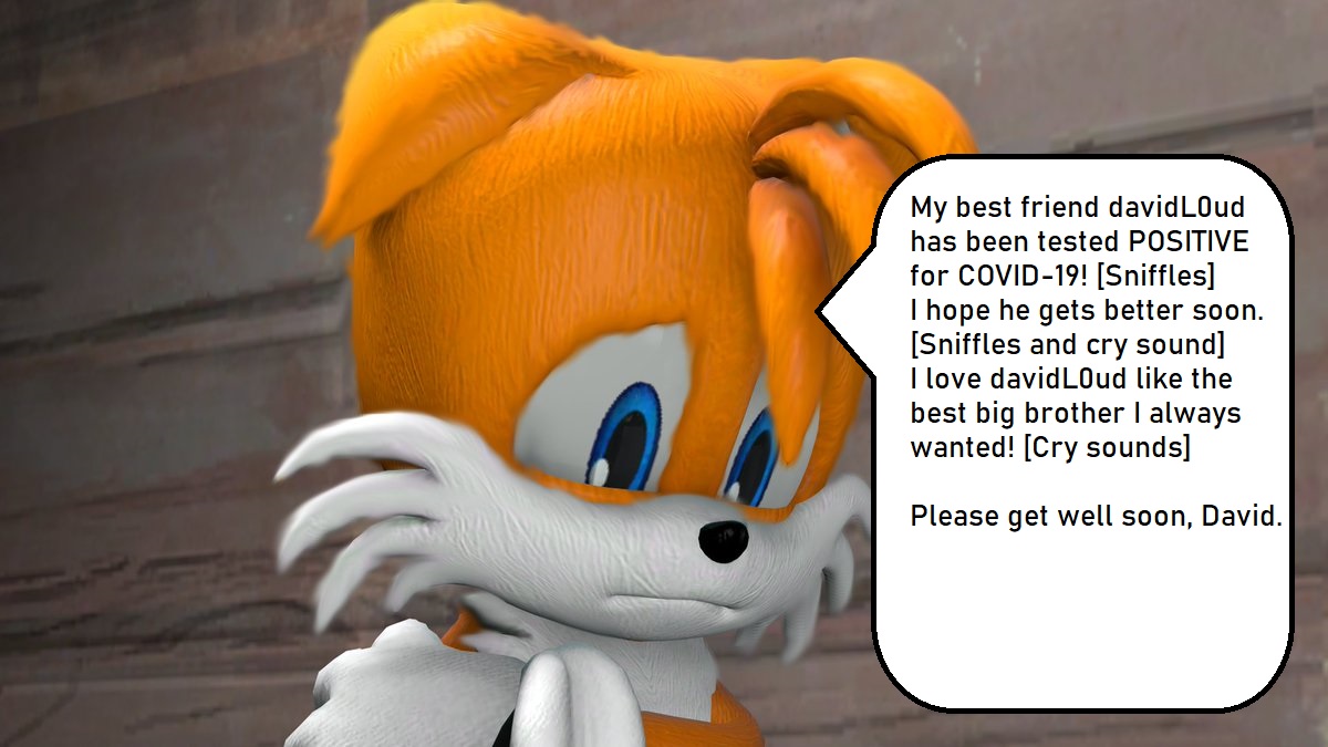 Aww don't cry Tails! I'll be ok. :( by davidL0ud on DeviantArt