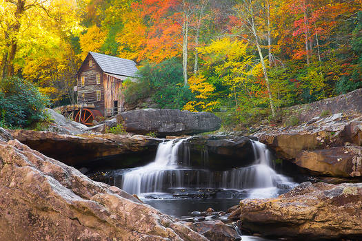 Babcock Grist Mill in Autumn