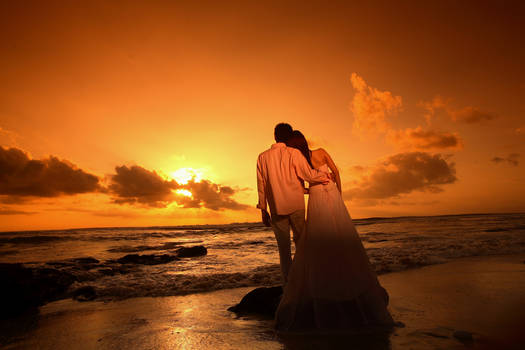 .:Prewedding on sunset:.