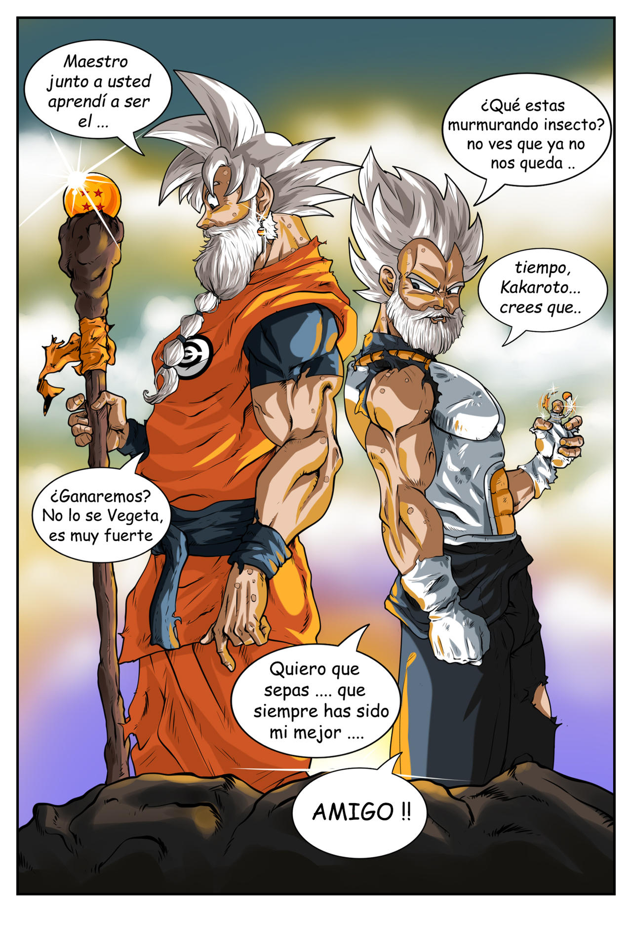 Goku y Vegeta La ultima batalla by MarceloDBES on DeviantArt