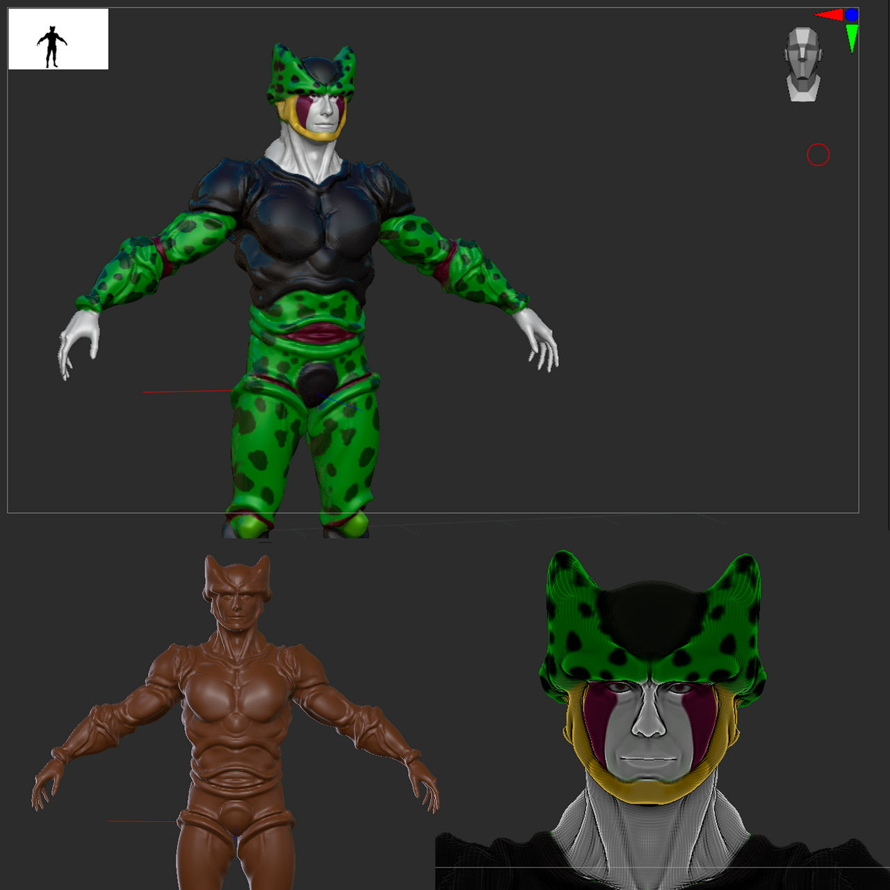 Perfect Cell Rigs Perfect Cell CGI 03 by MarceloDBES on DeviantArt