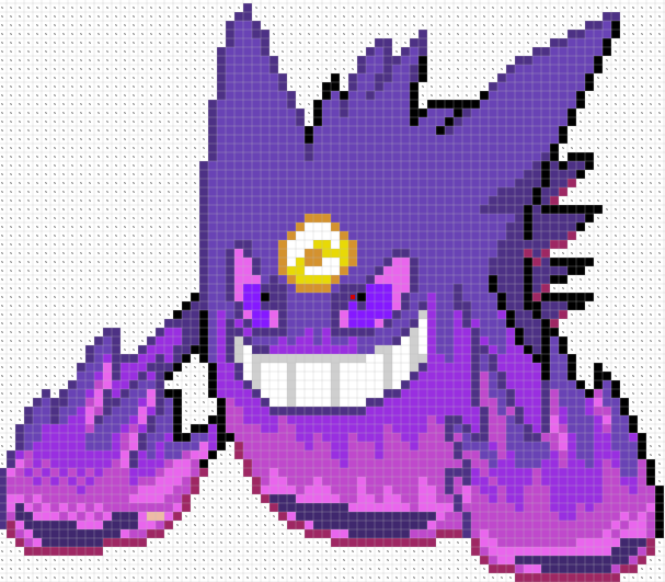 Pixilart - Shiny mega gengar by 1Pokeman1