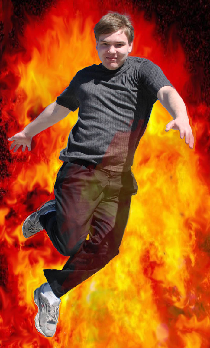 Jumping from an explosion... by gamekrazzyproduction on DeviantArt