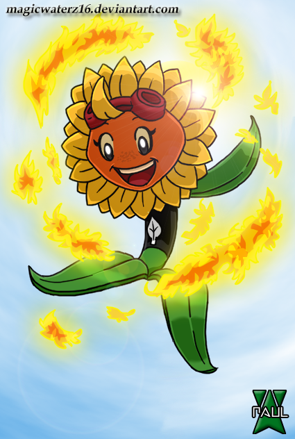 Plants vs. Zombies Heroes- Solar Flare by Magicwaterz16 on DeviantArt
