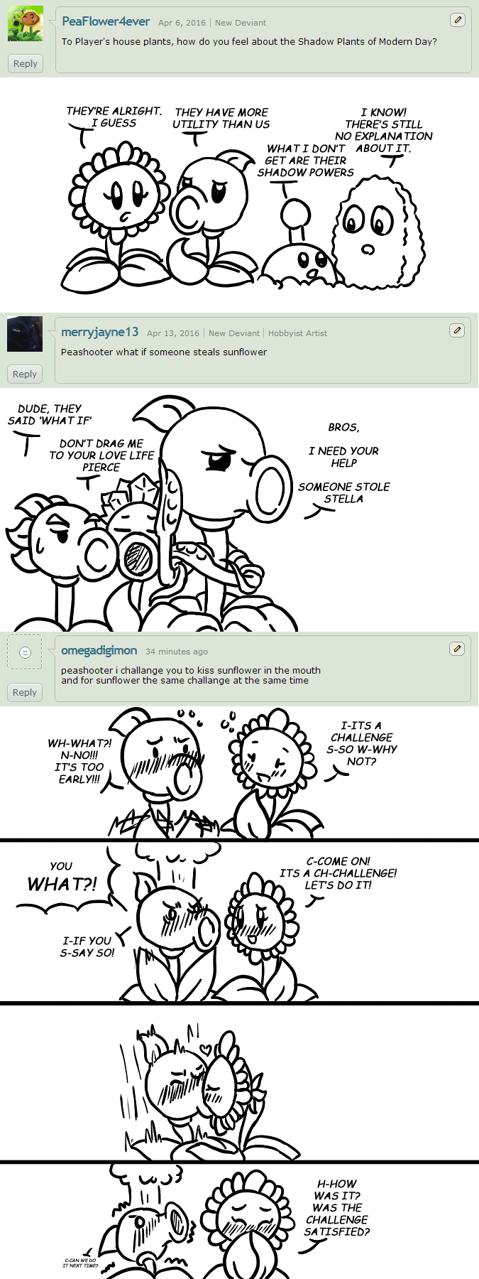 Ask PvZ Comic chars 149 to 151