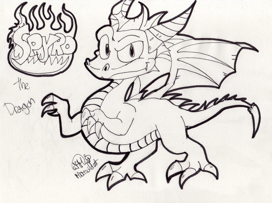 Spyro the dragon sketch