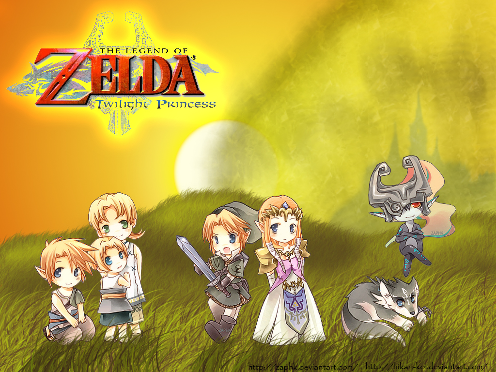 Chibi Zelda TP Wallpaper