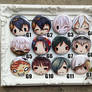 Touken Ranbu 4.4CM Button Badge Set 1