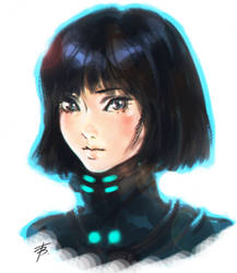 Yamasaki Anzu. Gantz fanart.