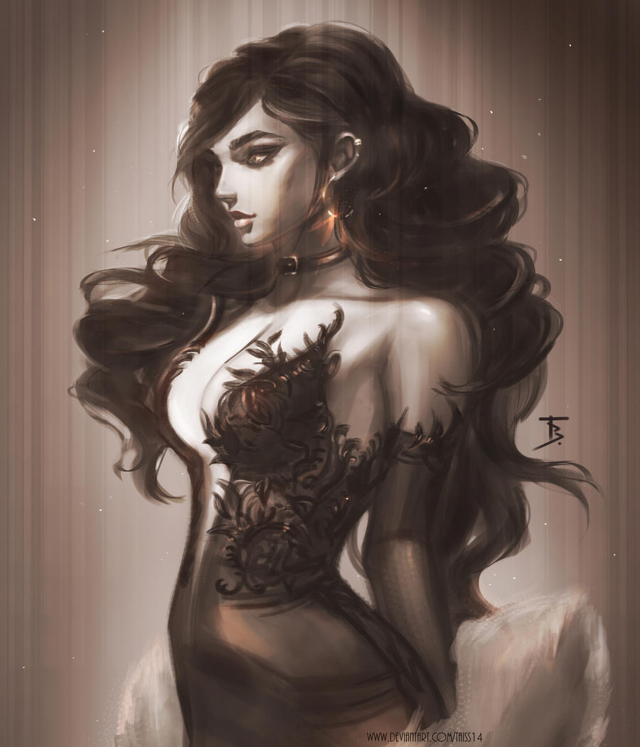 Black dress. Commission. by Taiss14