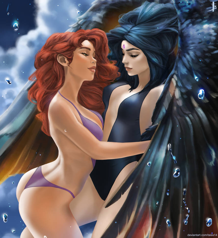 Starfire and Raven (+NSFW optional) by Taiss14 Starfire and Raven (+NSFW optional) by Taiss14