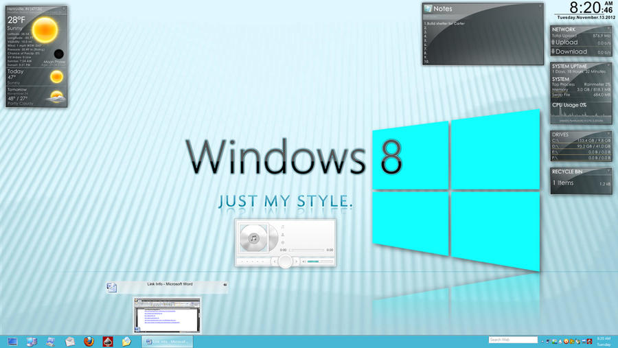 XP modified to Windows 8 by creativecraig on DeviantArt
