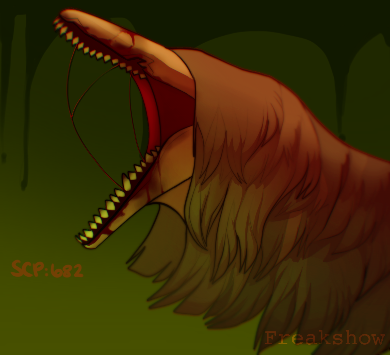 Fan Art] SCP 682 by Ulario on DeviantArt