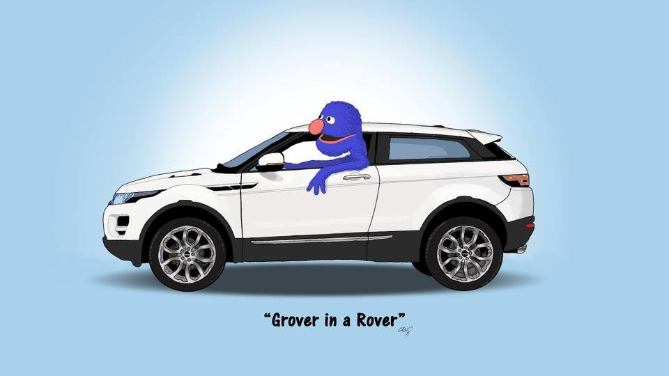 Grover in a Rover by acruz1029 on DeviantArt