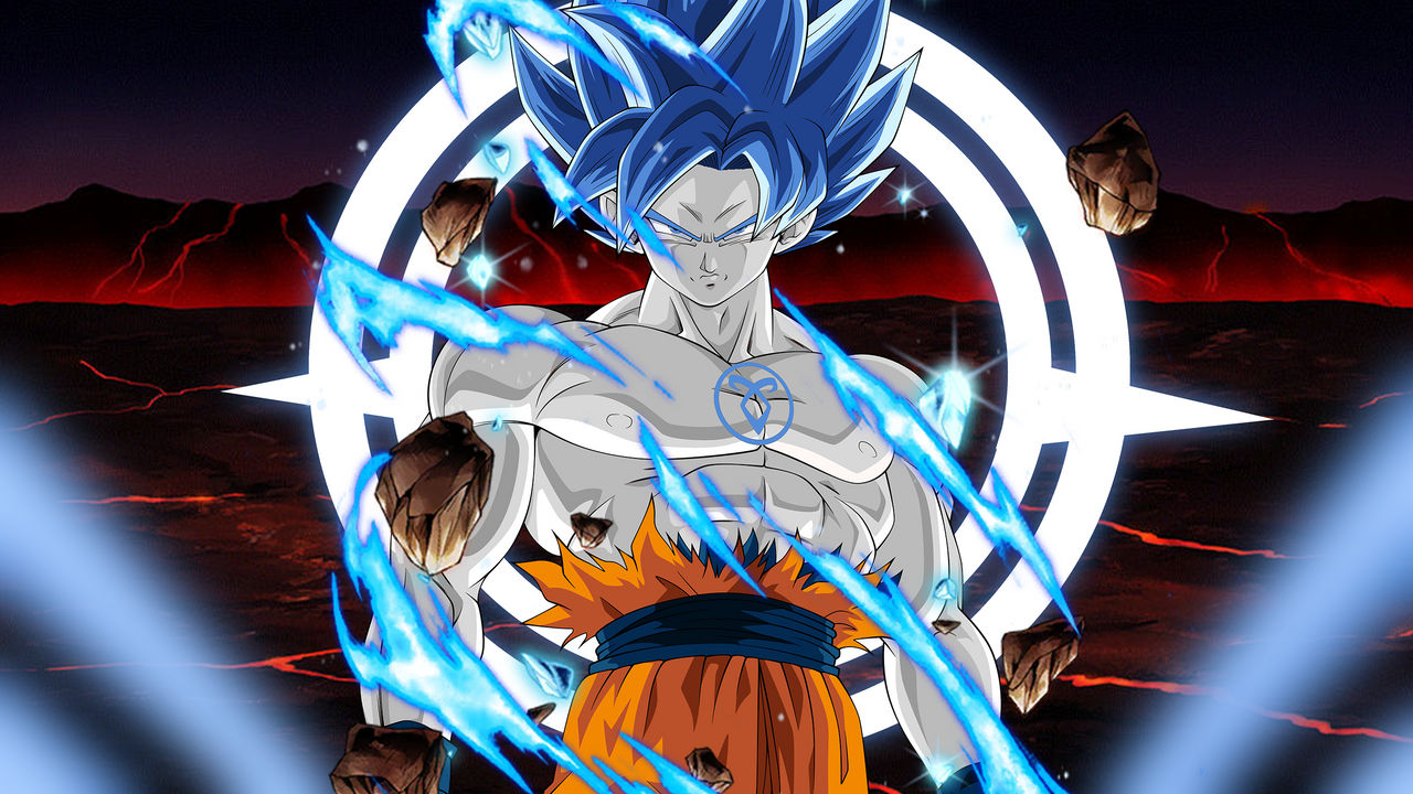Goku Super Saiyan Blue Full Power Instinct by VitorOliveira9 on DeviantArt