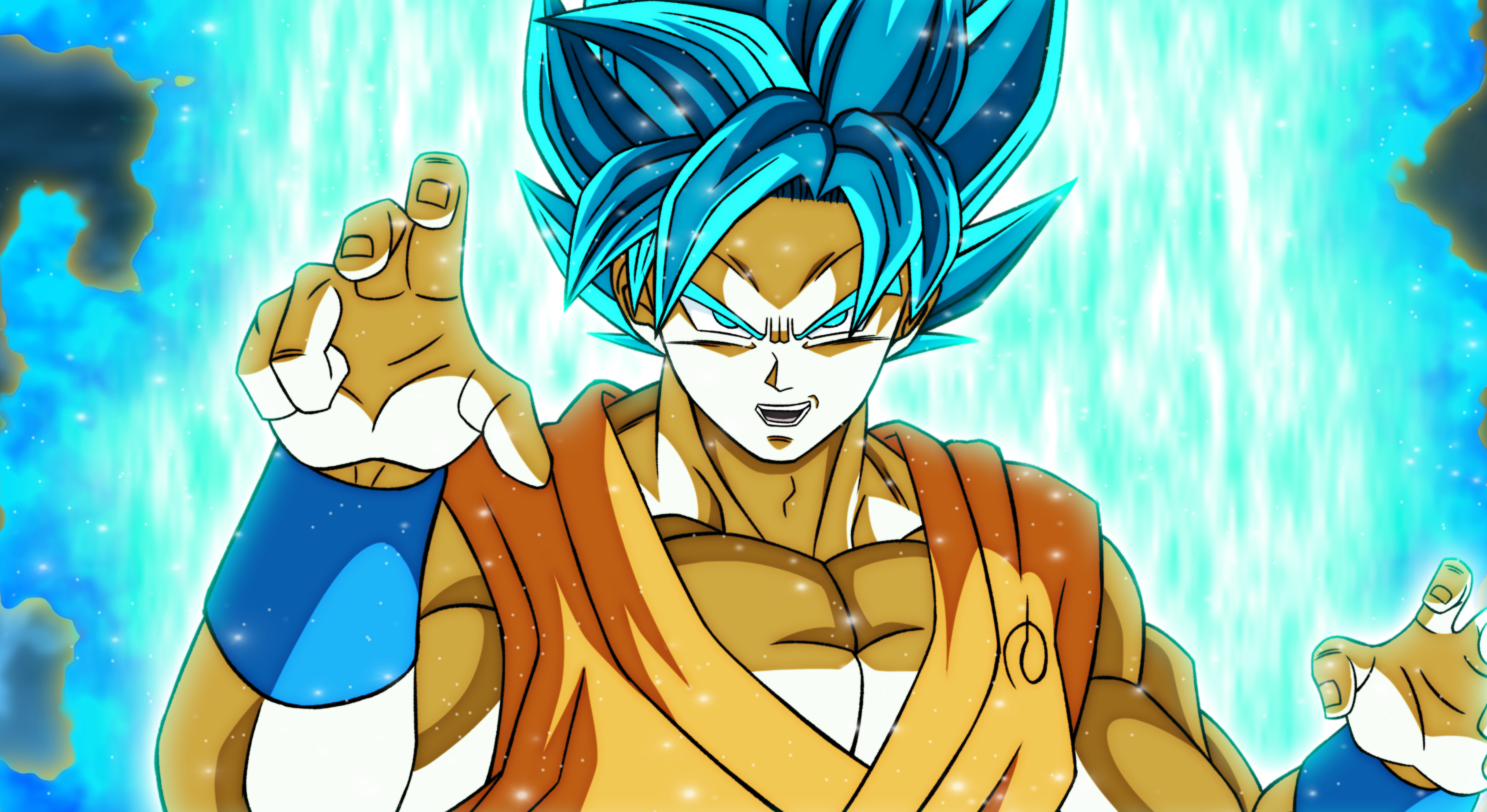 Goku SSJ Blue v2 + Aura by SaoDVD on DeviantArt